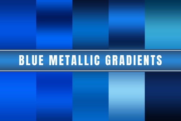 Blue Metallic Gradients V2 for Stunning Design Projects