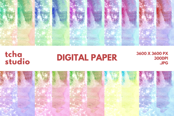 Candy Color Watercolor Digital Papers: A Versatile Tool for Creative Projects