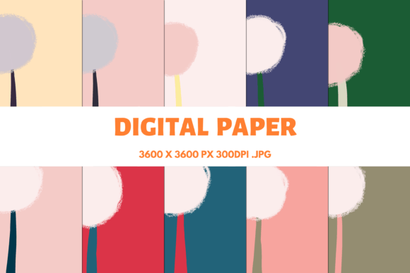 Cute Flower Digital Paper Collection