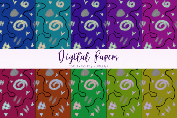 Cute Halloween Pattern Digital Papers for Creative Projects