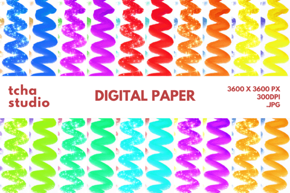 Dry Spiral Watercolor Digital Papers