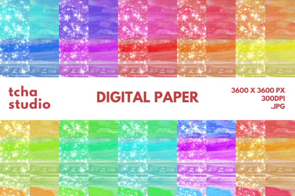 Infinity Watercolor Digital Papers
