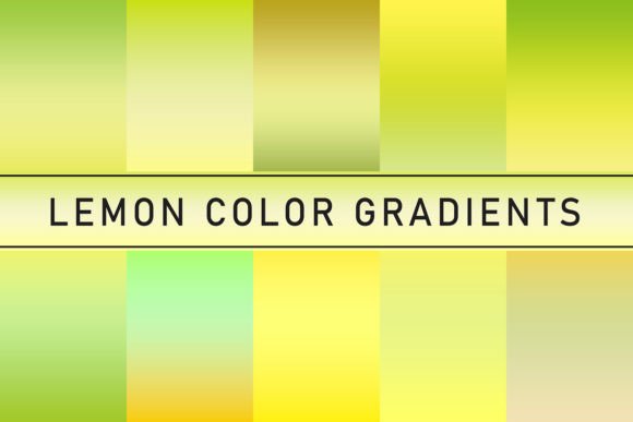 Lemon Color Gradients for Design Projects