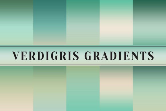 Verdigris Gradients: Elevating Creativity with Timeless Design Elements